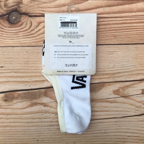 Vans White Footie Socks - Picture 8 of 10